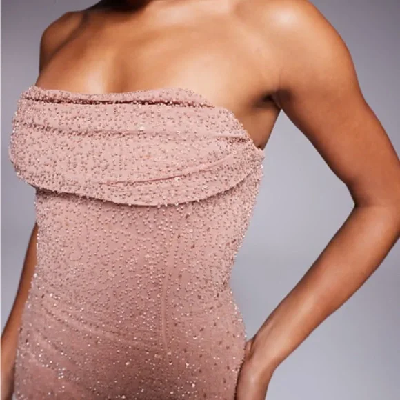 Oh Polly | Dresses | Oh Polly Basel Embellished Strapless Cowl Neck Mini Dress In Blush Sz 4 | Poshmark Oh Polly | Dresses | Oh Polly Basel Embellished Strapless Cowl Neck Mini Dress In Blush Sz 4 | Poshmark